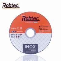 ROBTEC 5 Inch 125*1.0*22.2mm INOX Cut-off Wheel, High Speed Cutting Disc T41 Abrasive Cutting Grinding Wheel en12413